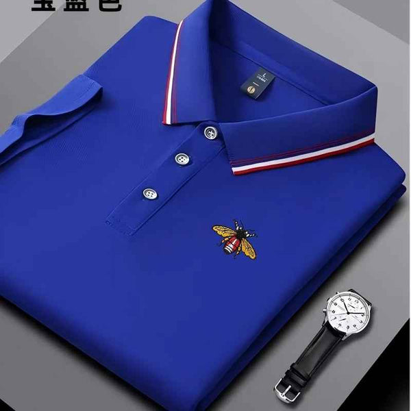 Elevate Your Everyday Look with Our Stylish Embroidered Men's Casual Polo Shirt