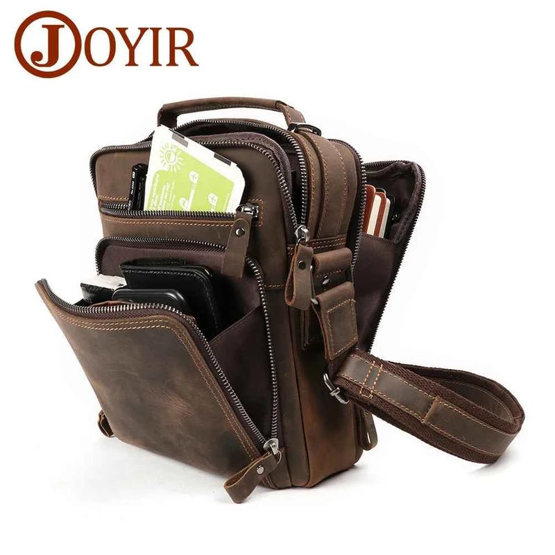 Zenvra™ Heritage Leather Messenger Bag