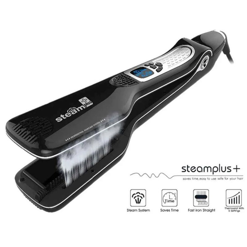 Steam Hair Straightener | Professional Anti-Frizz Hair Styling Tool for Smooth, Sleek Hair | ZENVRA