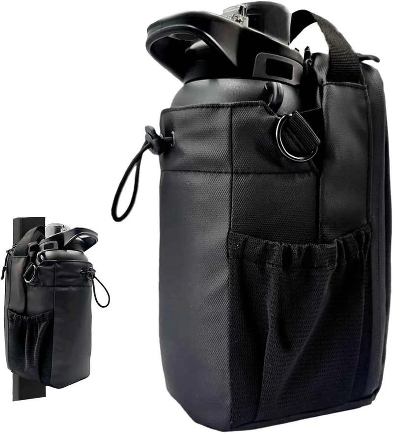 Magnetic Gym Water Bottle Bag | Unisex Fitness & Cycling Bottle Holder with Adjustable Strap | ZENVRA
