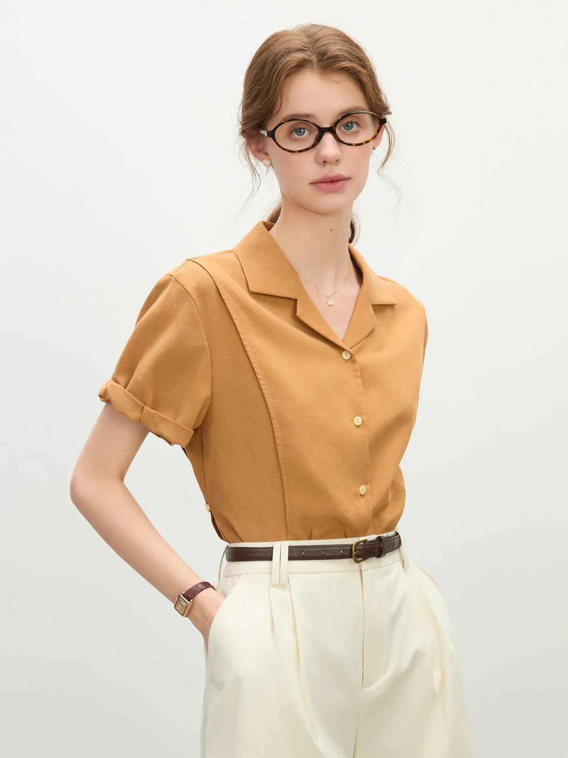Zenvra™ Solara Linen Resort Shirt