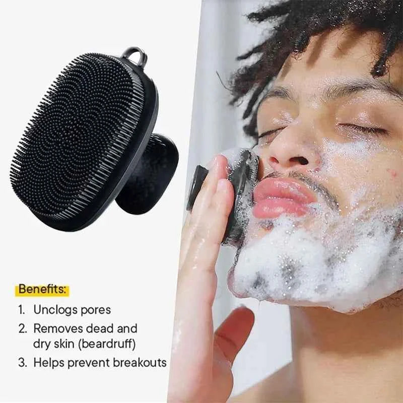 Silicone Face Cleansing Brush | Gentle Exfoliating Facial Scrubber for Men & Women | ZENVRA