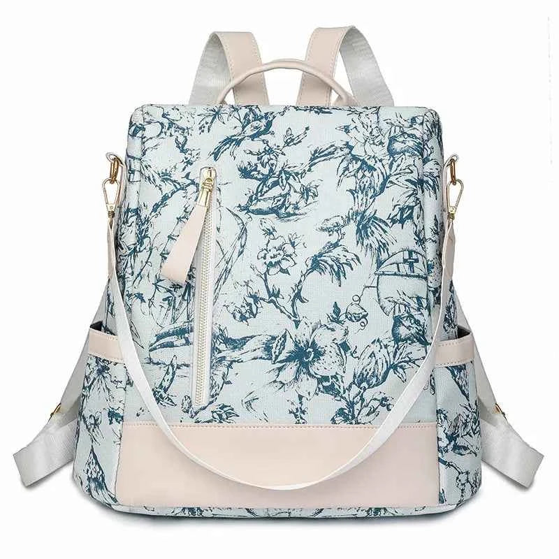 ZENVRA Women's Large Capacity Backpack – Retro Casual Shoulder & Crossbody Bag