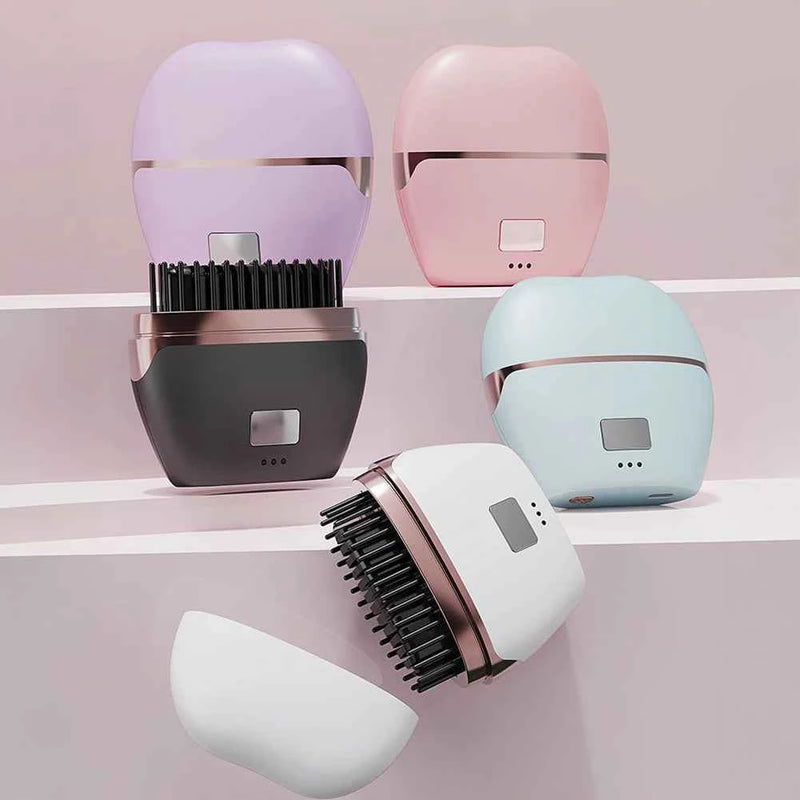 Cordless Electric Hair Straightening Brush | Rechargeable Portable Heated Styling Comb | ZENVRA