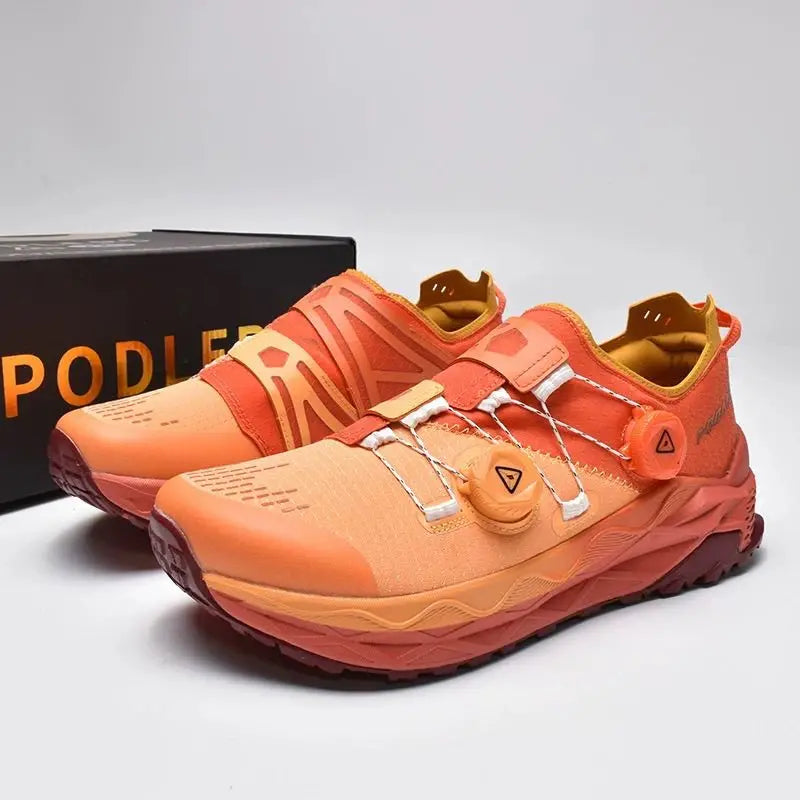 2026 Best Selling Mountain Climbing Shoe Mesh Breathable Sneakers Trekking Wearable Outdoor Trainers shoe Orange Hiking Trainers - ZENVRA