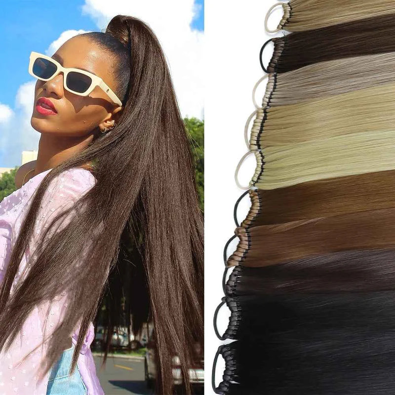 Zenvra™ Signature Braided Ponytail Extension – 24 Inch