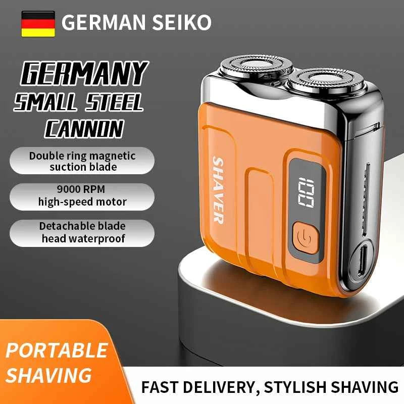 Mini Electric Smart Shaver | Dual-Blade Rechargeable Beard Trimmer with Digital Display | ZENVRA