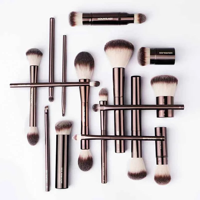 Hourglass Makeup Brush Set | Powder, Foundation, Concealer & Eyeshadow Beauty Brushes | ZENVRA