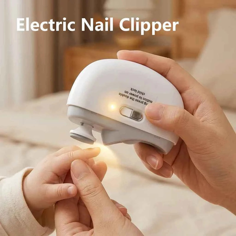 Rechargeable Electric Nail Clipper | 2-Speed Nail Trimmer with Light, Grinding & Polishing Tool | ZENVRA