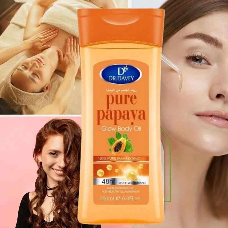 Papaya Glow Body Oil | Nourishing Body Massage & Hydrating Skin Care Oil | ZENVRA