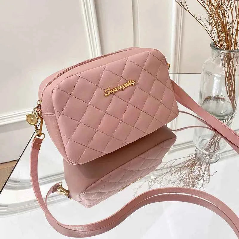 ZENVRA Women's PU Leather Crossbody Bag – Small Zip Messenger Handbag