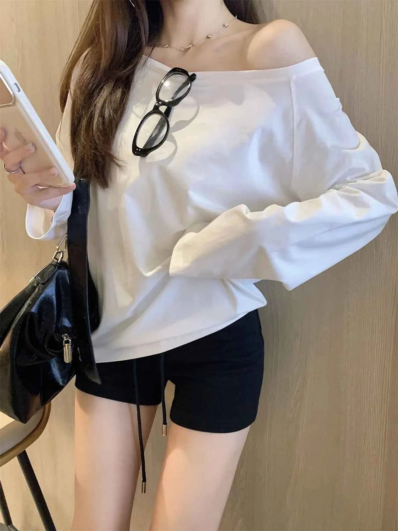Zenvra™ Aura Oversized Off-Shoulder Top