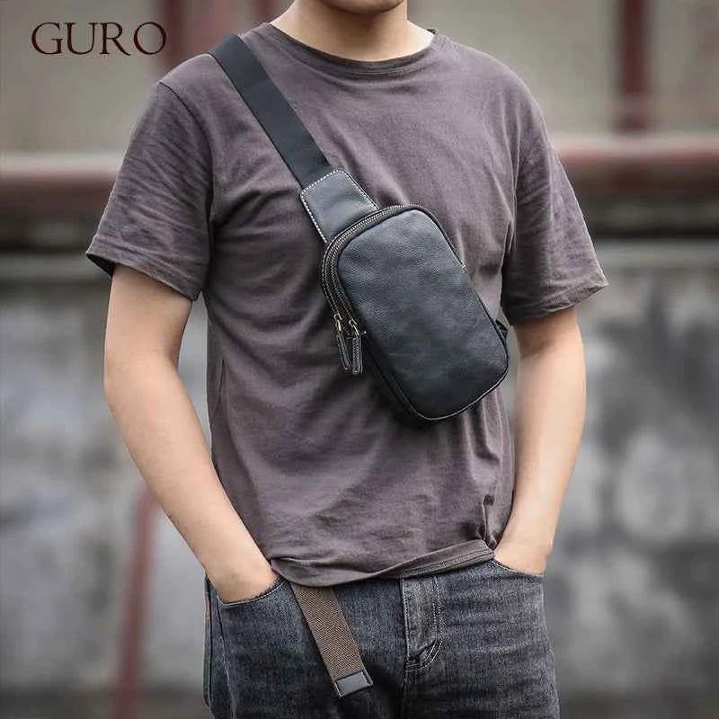 Zenvra™ Heritage Leather Sling Bag